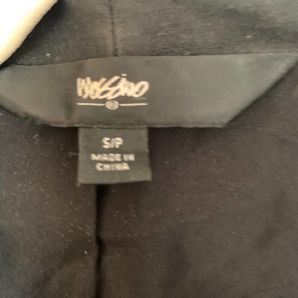 Mossimo Black Cotton Blend Long Sleeve Open Front Jacket S - Picture 4 of 5